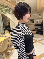 ロンド ストラーダ 心斎橋(Lond strada)&nbsp;ショート×ハイライト白髪ぼかし×シアーカラー[心斎橋]