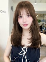 コート 表参道(Cote) Cote 美髪/オリーブベージュ/セミディ//カットレイヤー