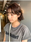 《kitin吉祥寺》 ボブパーマ　パーマ　耳掛けヘア ショートヘア