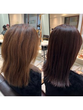 ディスオモテサンドウ 表参道(This OMOTESANDO) 外ハネラベンダーグレージュ