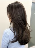 レイヤーカット艶カラー透明感カラーナチュラルハイライト