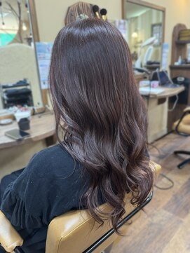 プリモ ココ 鍋島店(Primo coco.) ヘアカラー レッドブラウン/髪質改善