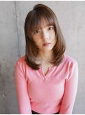 【La fith】ショコラアッシュ×セミロング