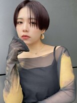 トルネード(TORNADO)&nbsp;ハンサムショート ワインレッド 刈り上げ ショートボブ A0321