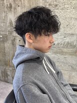 ニアウ 太田店(Niau)&nbsp;刈り上げマッシュ波巻きスパイラルパーマスパイラルパーマ眉毛