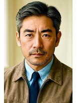 にもう&nbsp;ブルーカラー　波打ちパーマ　韓流ヘア　MS27