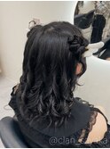 ハーフクラゲヘア/心斎橋ヘアセット