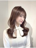 韓国ヘア/似合わせ/アッシュベージュ/前髪カット/谷町四丁目
