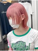【GEEKS渋谷】ピンク/淡い/パッツンボブ/春夏カラー/透明感/美髪