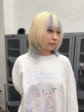 ブロンド/ウルフ/ハイトーン