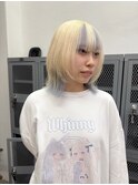 ブロンド/ウルフ/ハイトーン