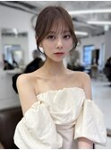 韓国風/レイヤーカット/顔周り/顔まわり/髪質改善/ベージュ