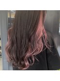 インナー・ラベンダーピンク☆ブリーチ2回~