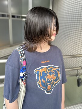 ロジェ(loje) 20代30代40代 ミディアムくびれヘア/ナチュラルデザインカラー