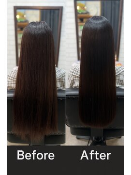 ビート(Beat) 2回目のストレートはさらに艶々髪に