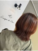 シアーオレンジ　× &nbsp;レイヤーボブ
