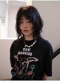 【レイヤーパーマ/阿部達哉】レイヤカット/ミディアムヘア