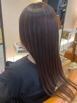 アビエクレール 河内花園(abije claire)&nbsp;髪質改善ストレート×ショコラグレージュロング【河内花園駅】