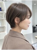 透明感カラー×くびれショート
