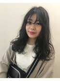 【seek 菜月】黒髪アンニュイカール【長野　松本】