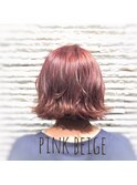 小顔/ハイトーン/シアーピンク/ベージュ/ケアブリーチ/前髪/韓国