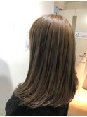 極細ハイライト ロング アッシュ【坂根】