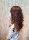 ノーブル明るめグレイカラー立体感ミルクティーベージュ