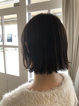 オッジ 西新店(Oggi) 簡単外ハネボブ+グレージュブラウン、グレーベージュ