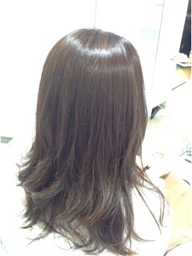 ヘアアンドネイルイミュン(Hair&Nail immune) 大人ロングワンカール　30代40代50代　藤沢　カラーで髪質改善