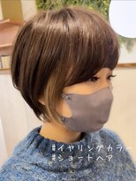 ビューイースト 亀戸 錦糸町(VIEW EAST)&nbsp;ショートヘア/イヤリングカラー/ミルクティー