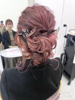 《花屋併設》お呼ばれヘアセット/ベージュピンク◎20代30代40代
