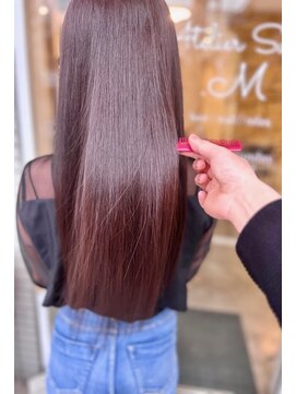 アトリエサロンドットエム(Atelier Salon .M) 骨格矯正カット+極艶髪カラーリング【骨格矯正】【髪質改善】