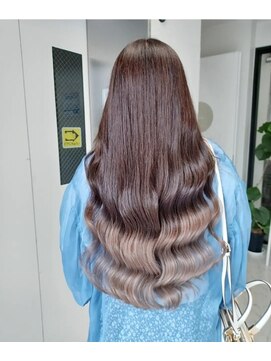 パープル(purple) ホワイトグラデーション