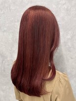 ラックスビーシュルー 亀有店(LUXBE Shuroo) 暖色カラー秋色レッドブラウンニュアンスカラー