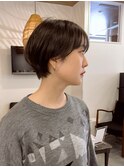 ひし形ショート/ショートヘア/丸みショート