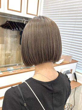 ネオリーブウリ 二子玉川店(Neolive uri) 前髪マチルダボブピンクベージュインナーグレージュ