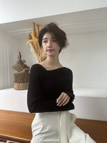 サンクチュアリ ウィズエデン 京橋店(Sanctuary with eden)&nbsp;ショートボブパーマスタイル