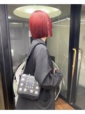 赤髪ボブ