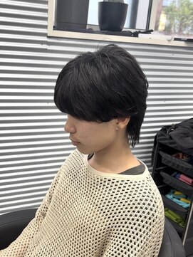 ガオプロデュースバイレボ(gao produced by revo) センターパート/ニュアンスパーマ/カルマパーマ/ウルフ/メンズ