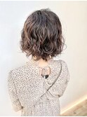 イメチェン/艶髪/ダークアッシュ/大人ミディアム/透明感ボブ