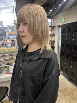 ブレンアネックスバイドット(BLEN ANNEX by.dot) 前髪/マチルダボブ/ピンクベージュ/インナーグレージュ[町田駅]