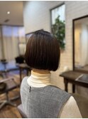 切りっぱなしボブ