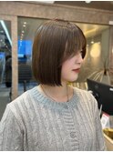 イメチェン×美髪［ミニボブ/グレージュ/髪質改善］仙台韓国ボブ