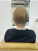 金髪/クールショート/ブロンド/ブロンドベージュ/ボーイッシュ