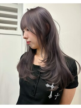 ヴィア(Via) 10代20代30代／ラベンダーグレージュ／ハイトーン／レイヤー