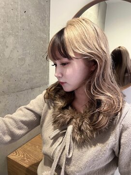 モニカ 栄店(MONIQA) milk tea×brown color