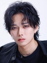 リップス 表参道店(LIPPS)&nbsp;ミディアムウルフ毛流れセンターパート