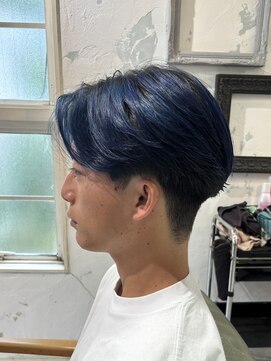 シーフ 千葉(Cyf) メンズブリーチ/ネイビーカラー/千葉駅/メンズカット/関祐翔