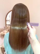 アンド ラ ブランシュ(&.La Blanche)&nbsp;暗めカラー/ミディアムヘア/デザインカラー/縮毛矯正