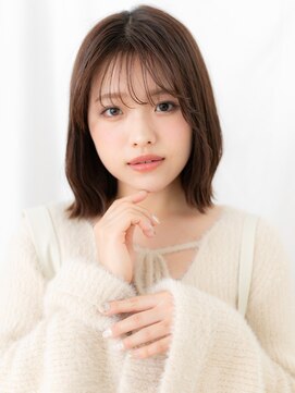 カバーヘア ブリス 戸田公園西口店(COVER HAIR bliss) 大人かわいいココアベージュ外ハネロブ//戸田公園20代30代